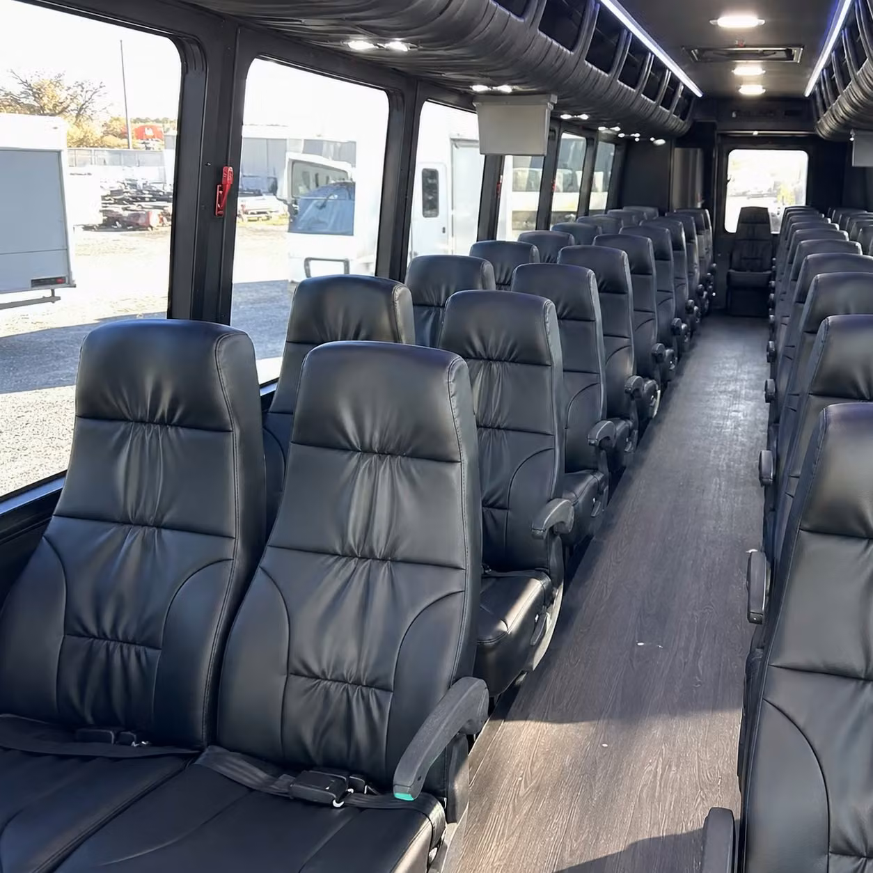 28 passenger minibus interior